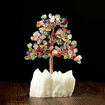 Amazon.co.jp: 招財樹 金のなる木【白水晶， シトリン，アメジスト