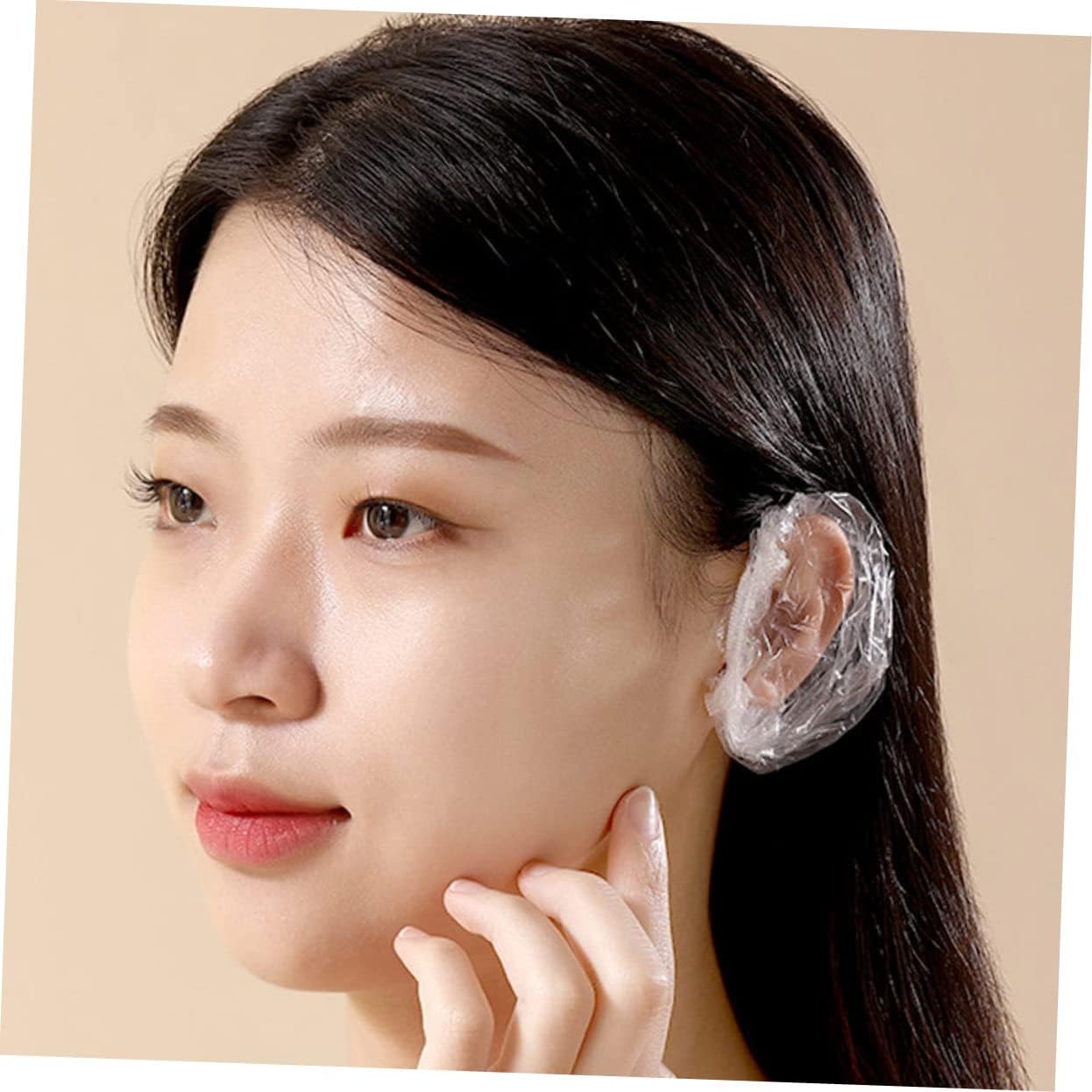200pcs Ear Covers for Hair Dyeing Elastic Ear Protection for Salons Spas and Home Use