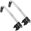 KOMBIUDA 2pcs Stainless Steel Wheelchair Handle Extender with Comfortable Grip Push Handle Replacement for Seniors and Disabled Adults Non-Slip Extension for Enhanced Stability and Easy