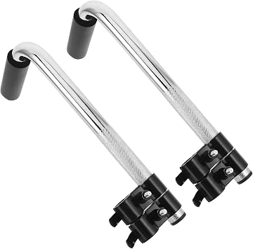 KOMBIUDA Wheelchair Handle Parts Universal Push Handle Extender for Elderly Transport Chair Adults Extender with Non-Slip Grip Quick Install Replacement for Caregiver Support
