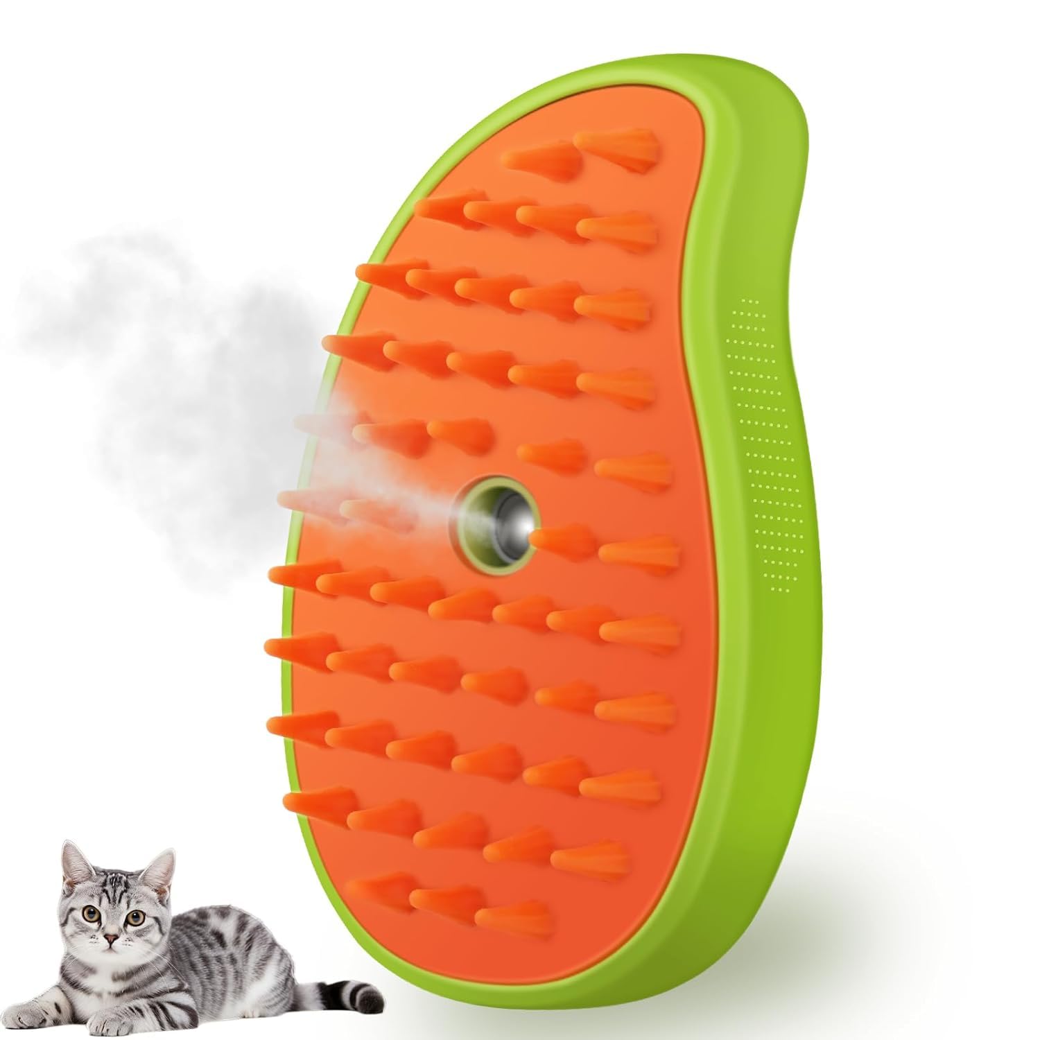 Cat Steam Brush, Dog Steam Brush, Steam Brush for Cats and Dogs, 3 In 1 Steamy Pet Brush, Steaming Pet Hair Brush, Cat and Dog Comb with Steam, Pet Grooming Brush for Cats (Green) (B0CYWWR2GF) Amazon Price History, Amazon Price Tracker