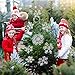 HESTYA 50 Pcs Large Snowflake Decorations Christmas Big White Hanging Snowflakes Ornaments, Plastic Snow Flakes Winter Indoor Outdoor Christmas Tree Window Crafts Holiday Decor (2.3/4.3/6/ 7 Inch)