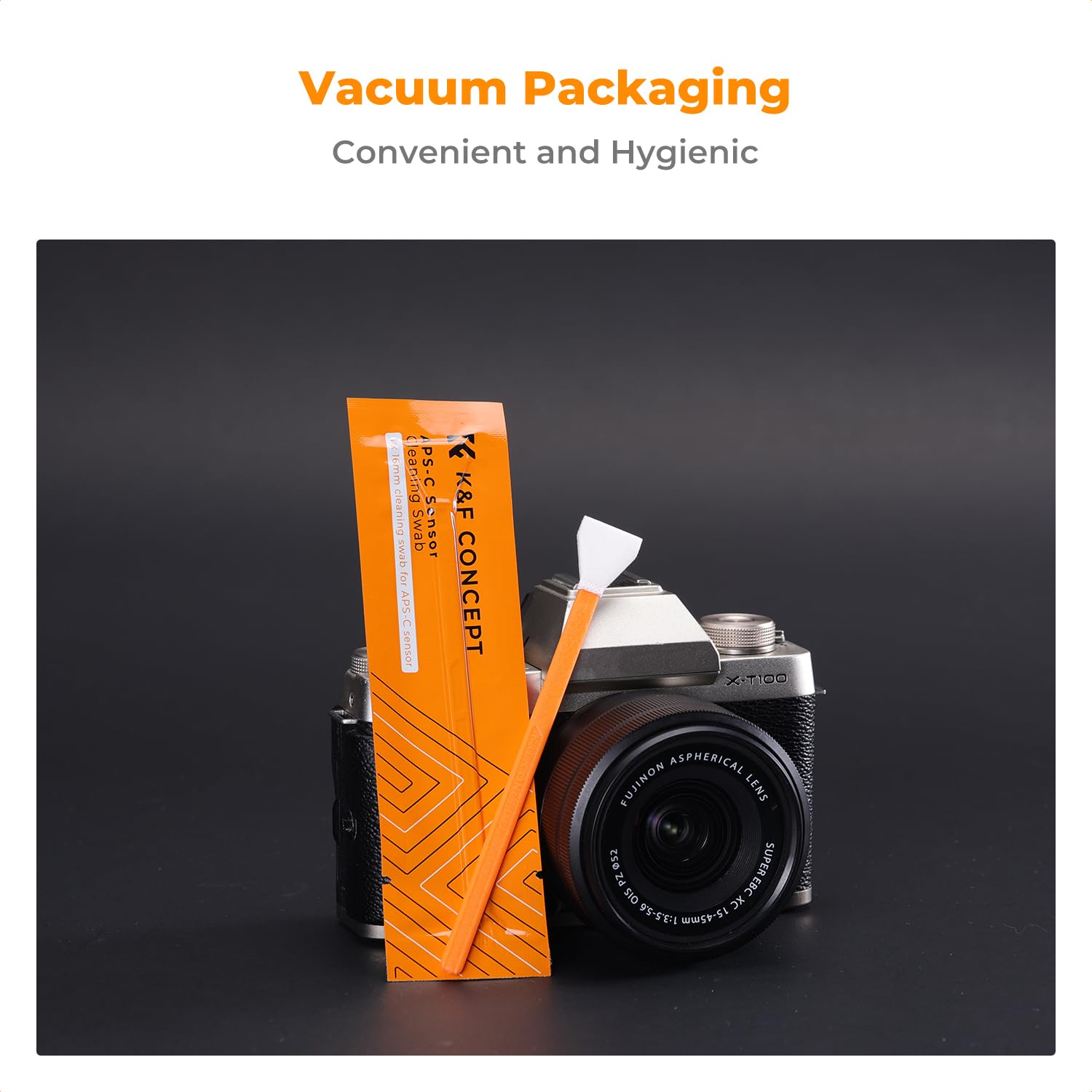 K&F CONCEPT Pulizia Tamponi 16mm,20 Pezzi Bastoncini di Pulizia Sensore per Fotocamera Digitale DSLR o SLR per Sensore APS-C CMOS Tamponi di Pulizia Larghi