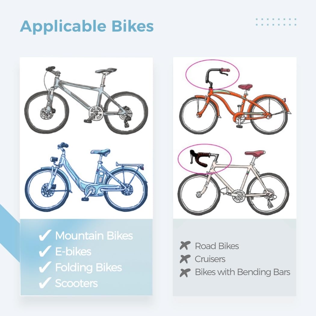 Rétroviseur d'extrémité de guidon gauche pour vélo, miroir de vélo avec bande réfléchissante, verre clair, rotation à 360 degrés, rétroviseur latéral pour VTT, vélos électriques, trottinettes