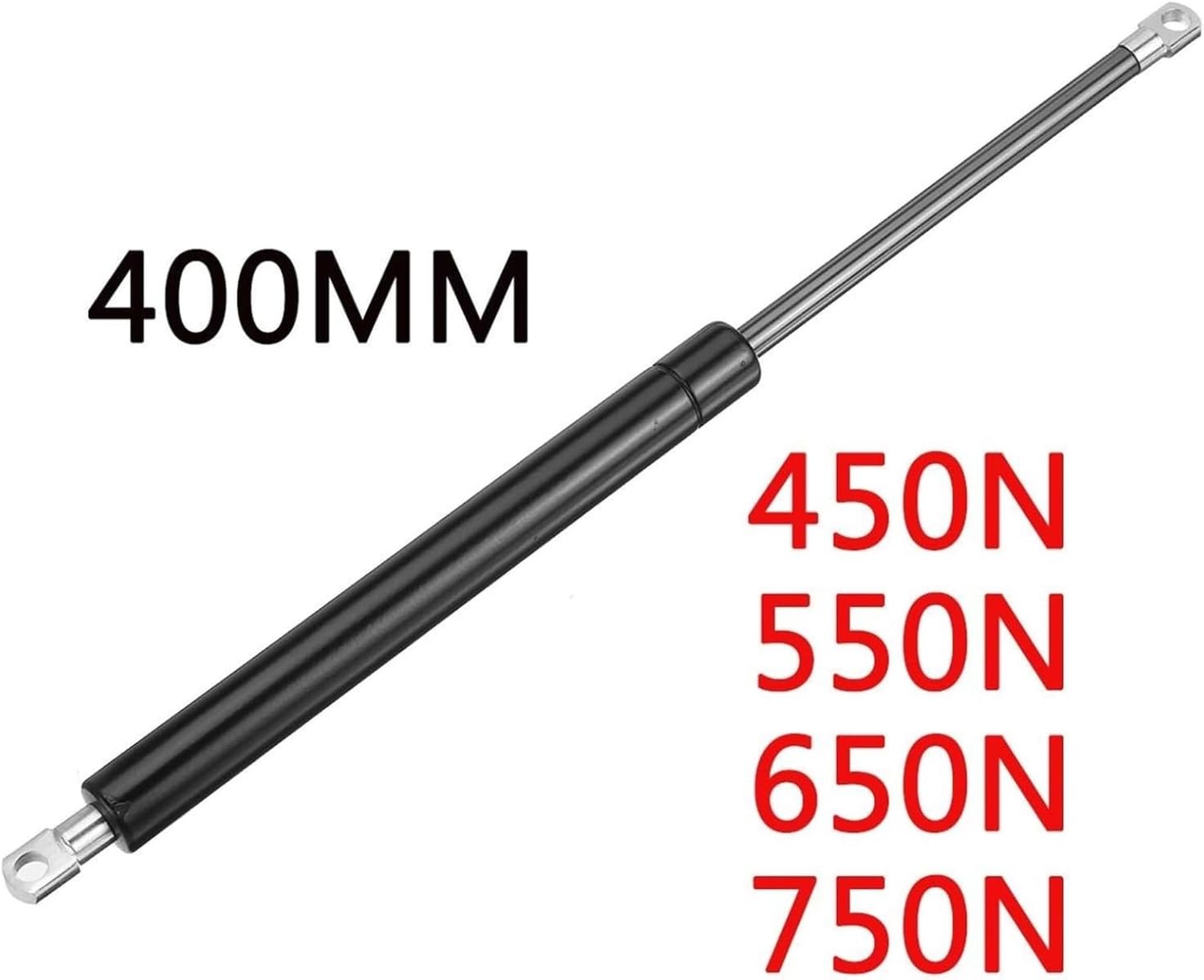 Ramię podnoszące maskę silnika 450-750N 2 sztuki 400 mm sprężyny gazowe do maski silnika samochodów osobowych, przyczep kempingowych, autobusów i przyczep kempingowych