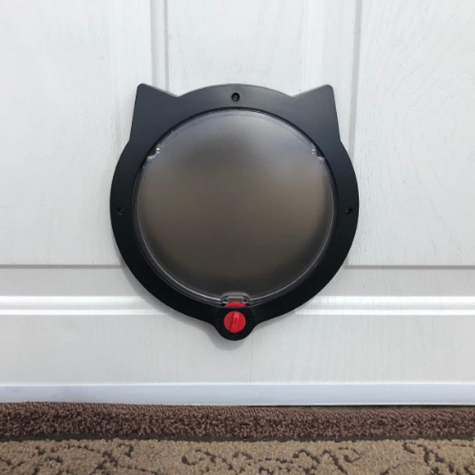 Porte pour chat verrouillable pour portes intérieures et extérieures, chatière intérieure pour animaux domestiques, porte pour chat, installation facile