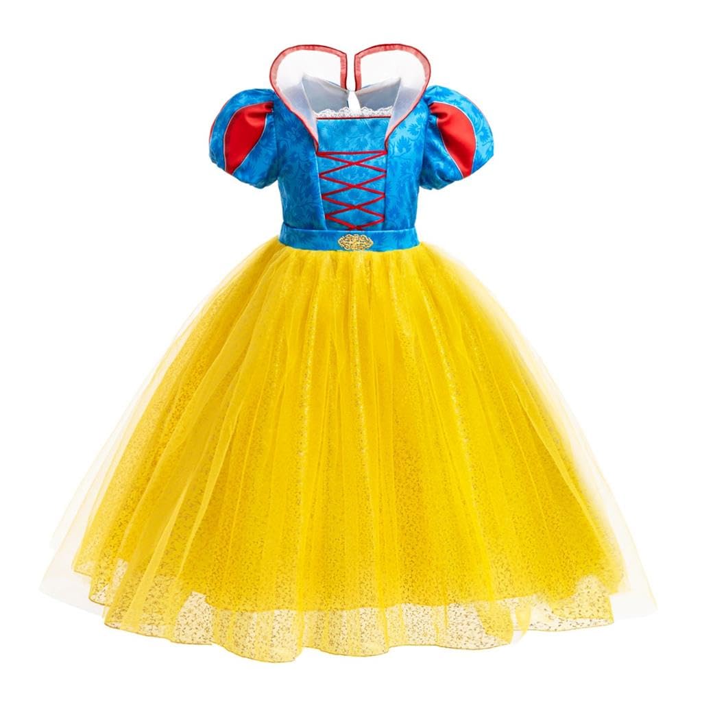 Lito Angels Girls Snow White Princess Fancy Dress Costume with Red Cape Age 9-10 - Image 3