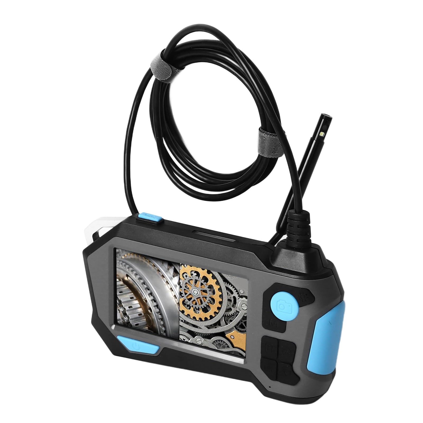 Telecamera per Ispezione Tubi con Rotazione di 720° e Doppia Lente da 8 Mm - Endoscopio Impermeabile IP68 con 4,5" S N