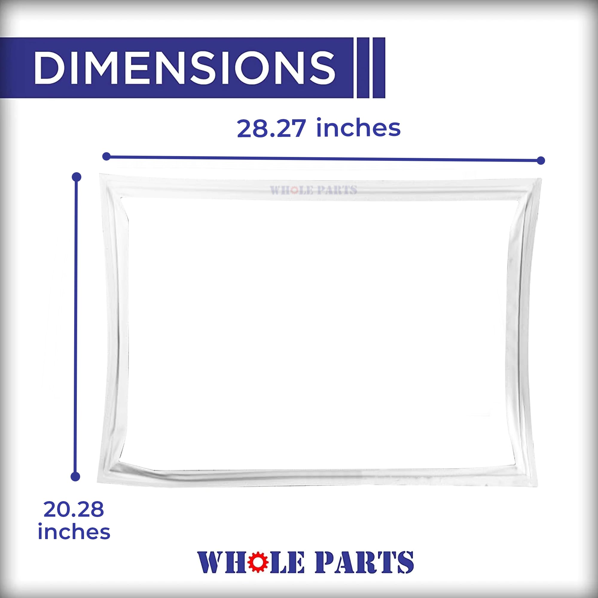 Amazon.com: Whole Parts White Refrigerator Freezer Door Seal