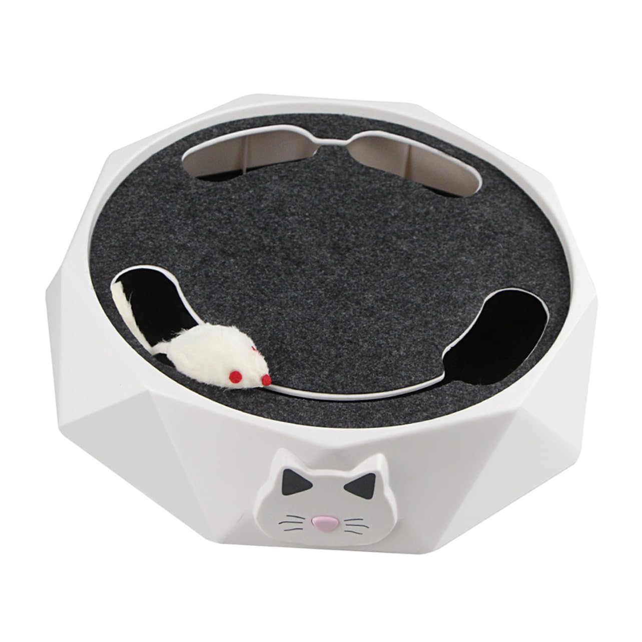 Milisten Juguete para Mascotas Juguete para Mascotas Escondite Juguete Electrónico Juguete Eléctrico para Gatos Gato De Juguete Giratorio Juguete Interactivo para Gatos Juguete Interactivo