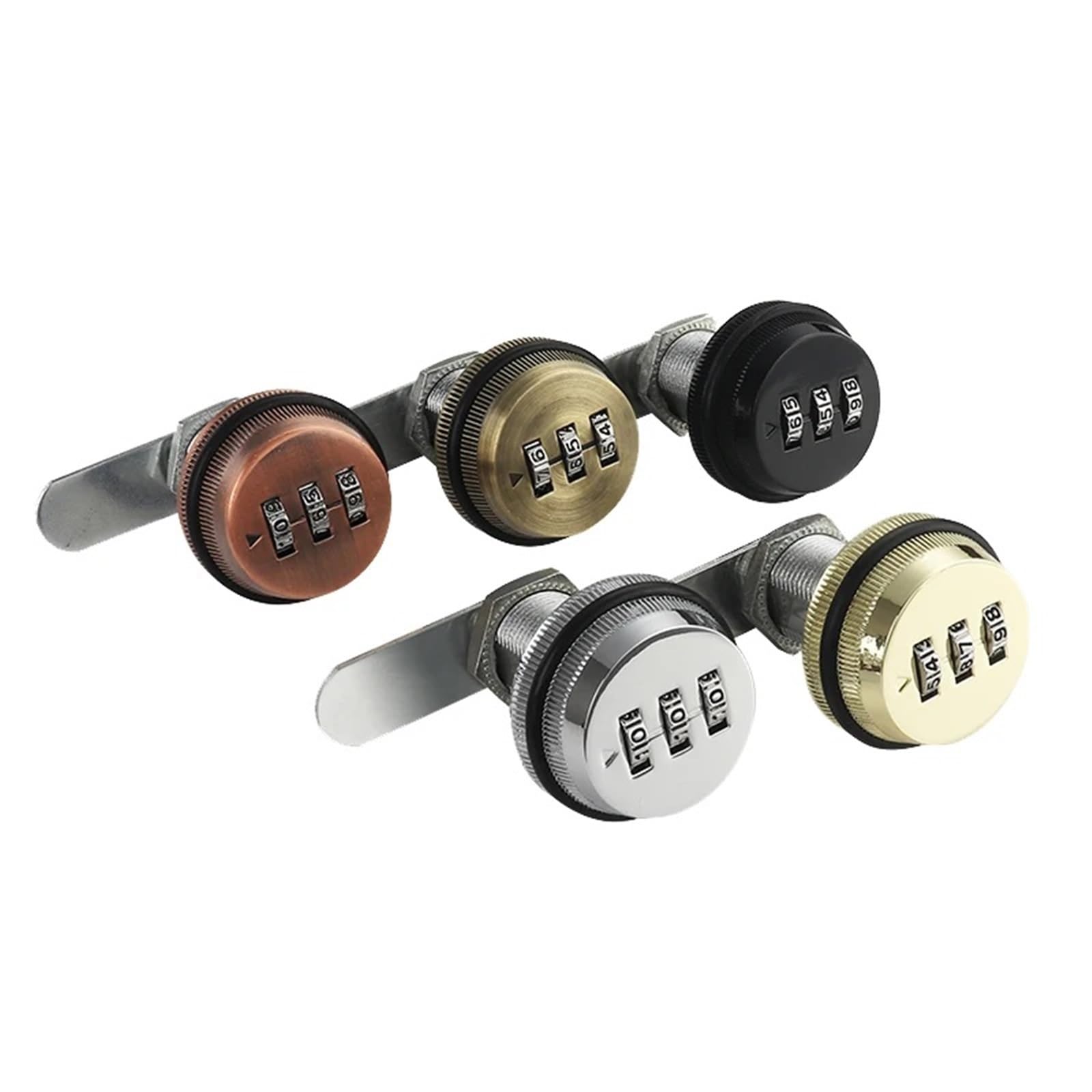 Serrure à combinaison JA17 en bronze rouge 25mm pour meuble