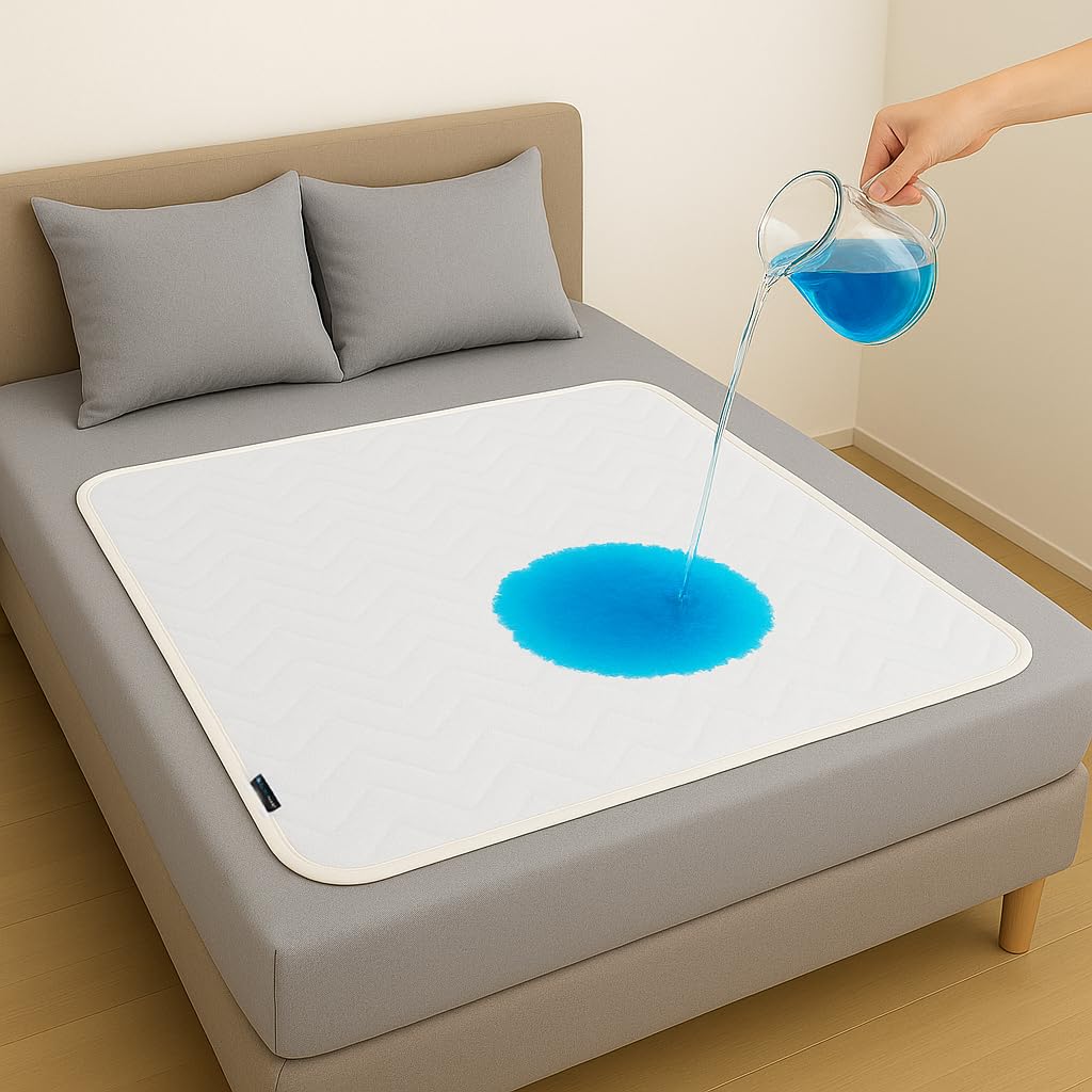 Traverse Letto Anziani Lavabili, Traversine Neonato Fasciatoio Fatto in Europa, Tappetini Igienici Per Cani, Oeko Tex Coprimaterasso Impermeabile, Telo Impermeabile Letto (80x90cm, Pack 1)