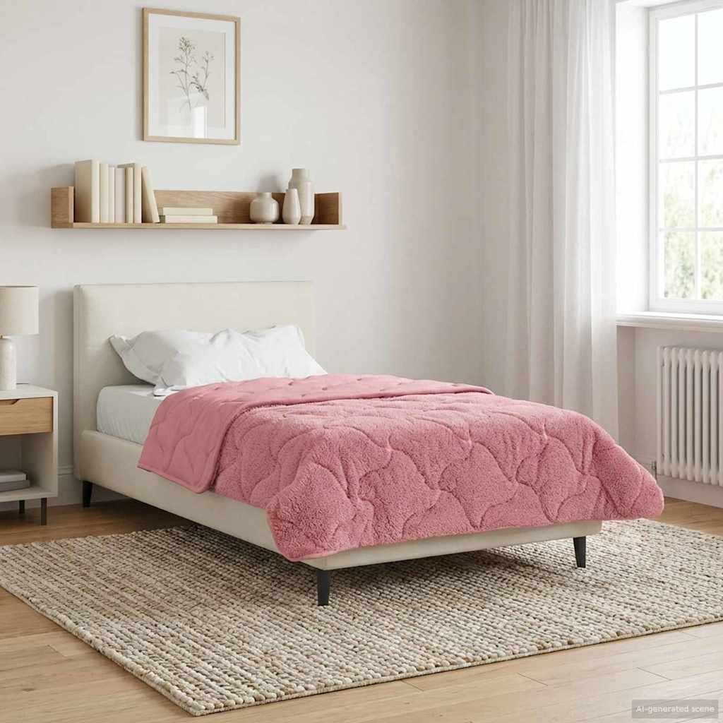 vidaXL Letni Kołdra 140 x 220 cm Lato różowy Oddychające