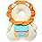 Baby Walker Head Protector Toddler Adjustable Baby Head Protection Backpack Wear Safety Pad (Beige Lion)