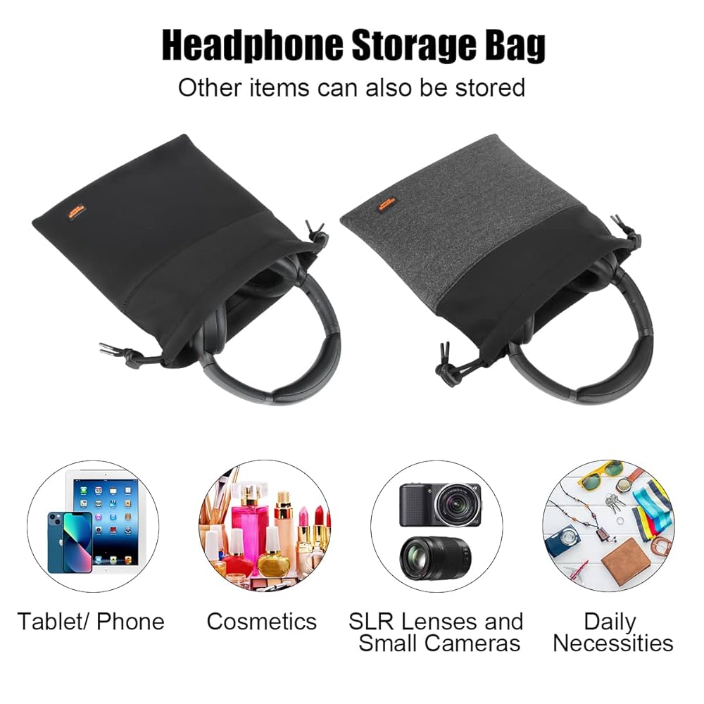 Amazon.com: Desing Wish Headphone Storage Bag, 2 Pack