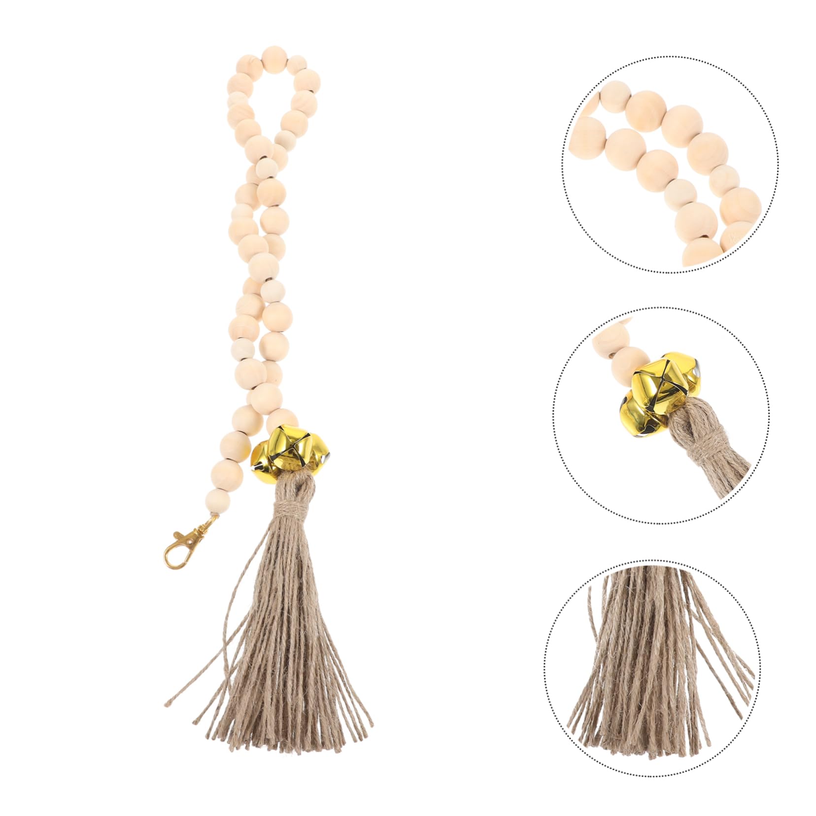 BESPORTBLE 2pcs Hanging Dog Bell for Potty Training Pet Training Doorbell Rustic Wooden Design and Safe for Pets