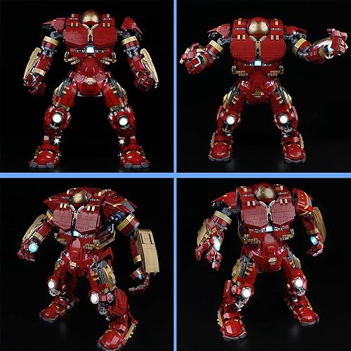 Miniatura 7 de VONADO Kit de luces LED para Lego Hulkbuster 76210, iluminación de bricolaje compatible con Hulkbuster Lego (sin modelo Lego), juego de luces