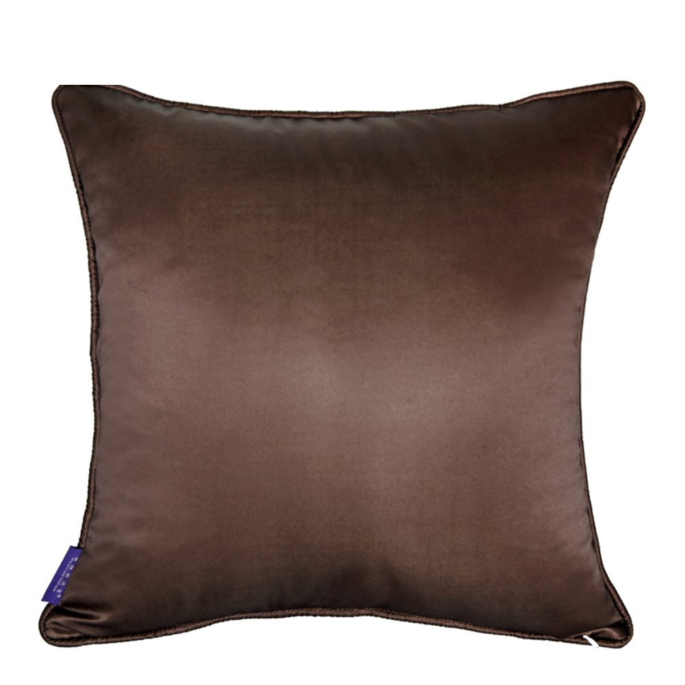 Tête de lit scandinave coussin et oreiller lombaire de bureau en soie unie 45x45