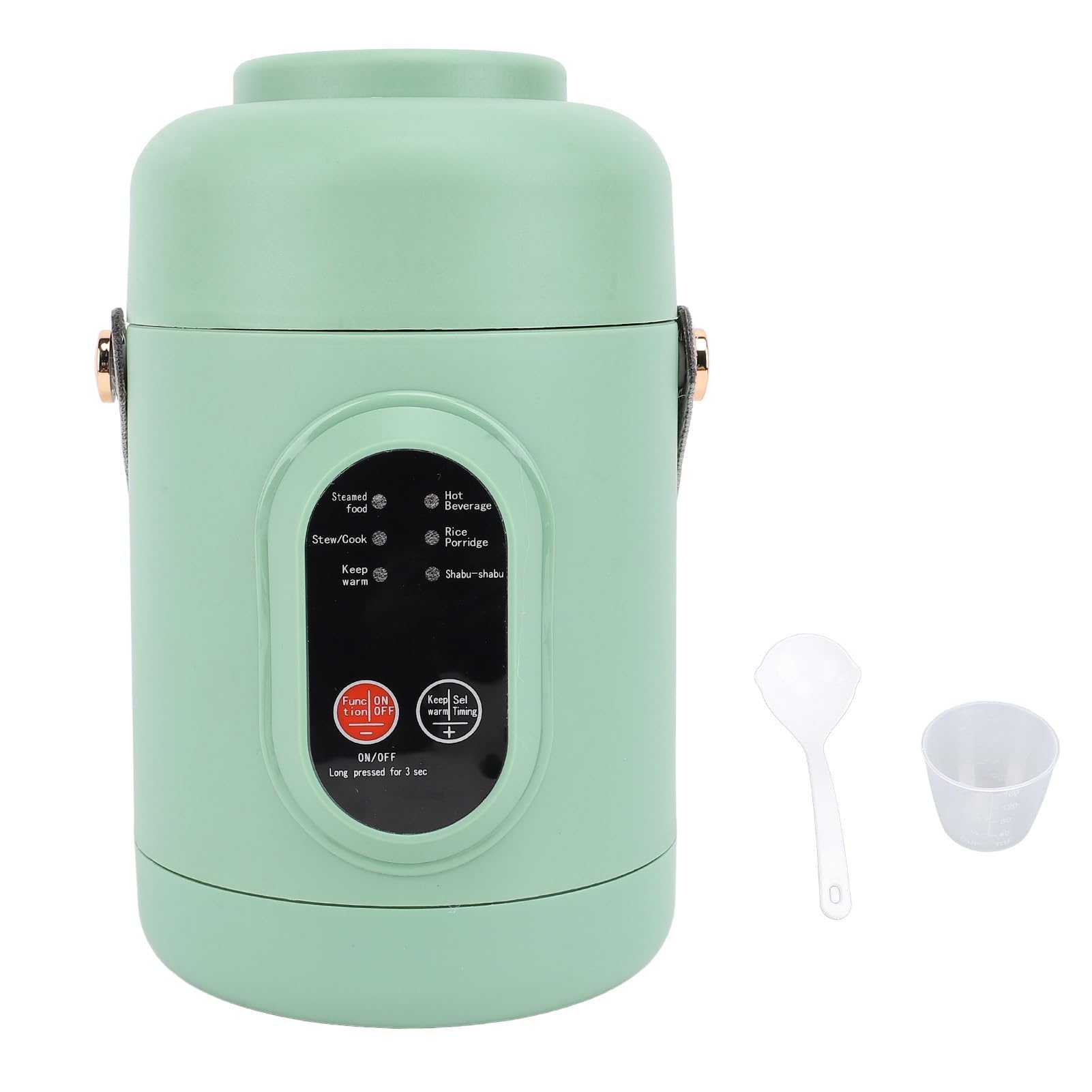 Mini Cocina de Viaje Portátil, Silicona y Acero Inoxidable, Olla Eléctrica Antiadherente, 6 Modelos Inteligentes, Enchufe Europeo 220V