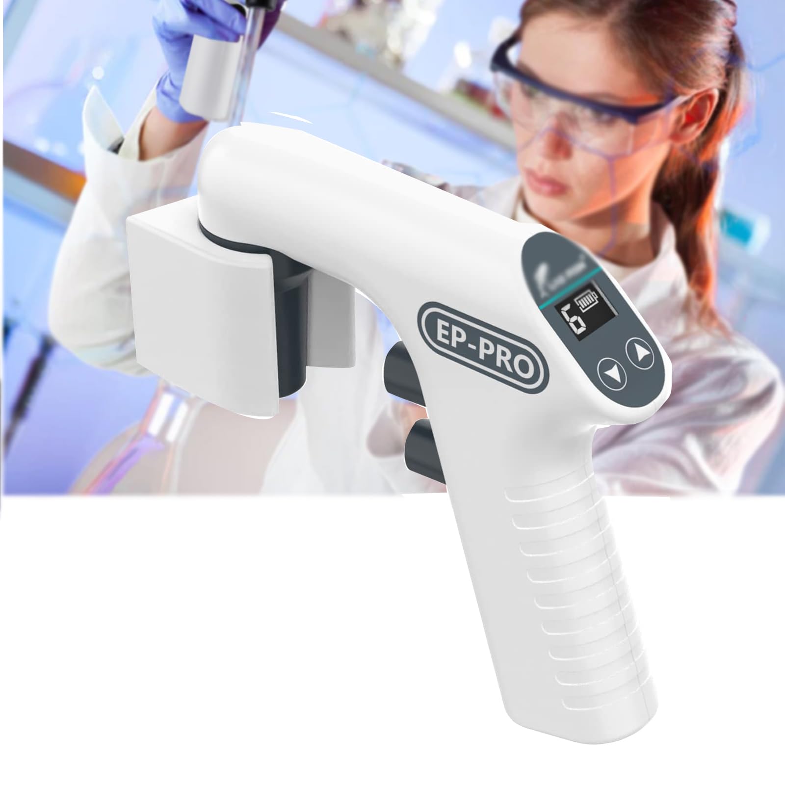 Pompe de pipetage électrique EP-100PRO avec écran LCD LED haute précision