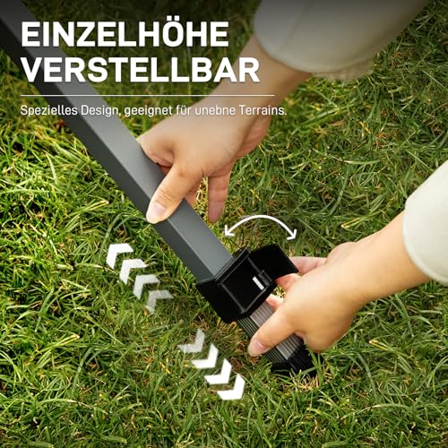 EVER ADVANCED Campingtisch Klappbar Aluminium 120X70CM Klapptisch 100KG Belastbar Aufrollbarer Tischplatte für 4-6 Personen, Falttisch mit Tragetasche für Camping Picknick Garten Balkon, Dunkelgrau