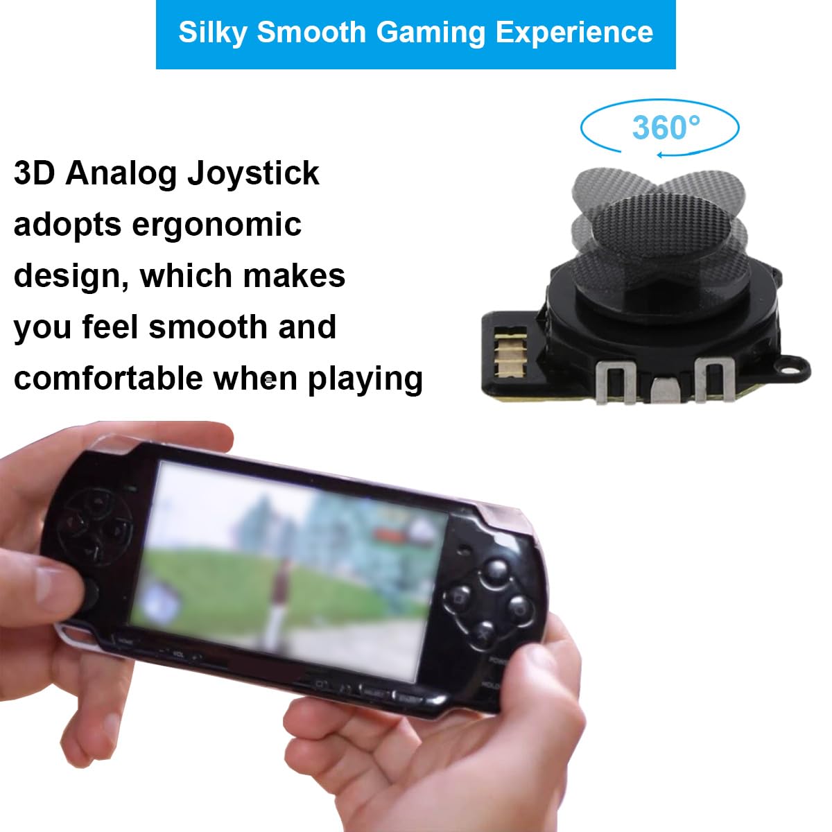 Parti PSP Daxter Joystick Analogico Per PSP-2000 E PSP-2001 - Ricambio Grigio Argento, Nuovo, Parte Di Ricambio Per Console Portatile Sony PSP Crash - Foto 11