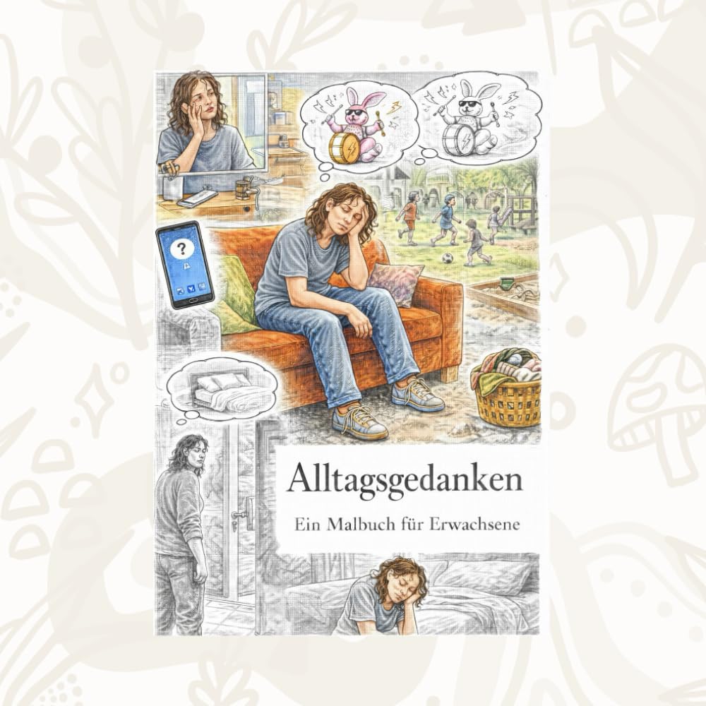 alltagsgedanken: ein Malbuch für Erwachsene