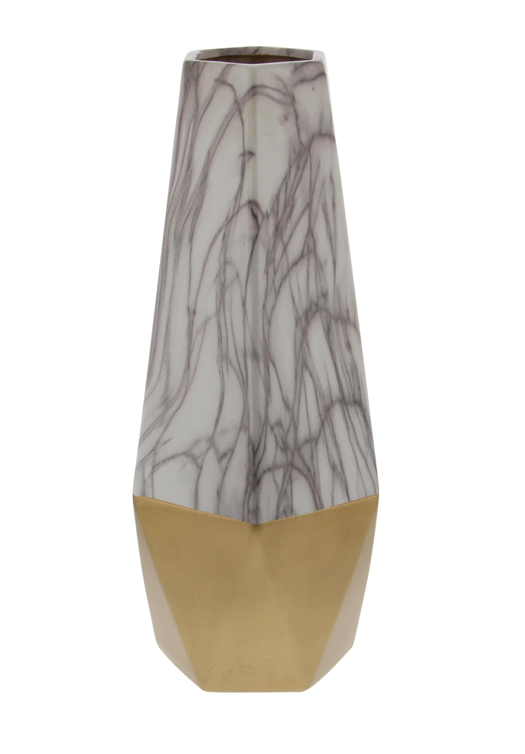 Deco 79 Ceramic Decorative Vase Carved Centerpiece Vase