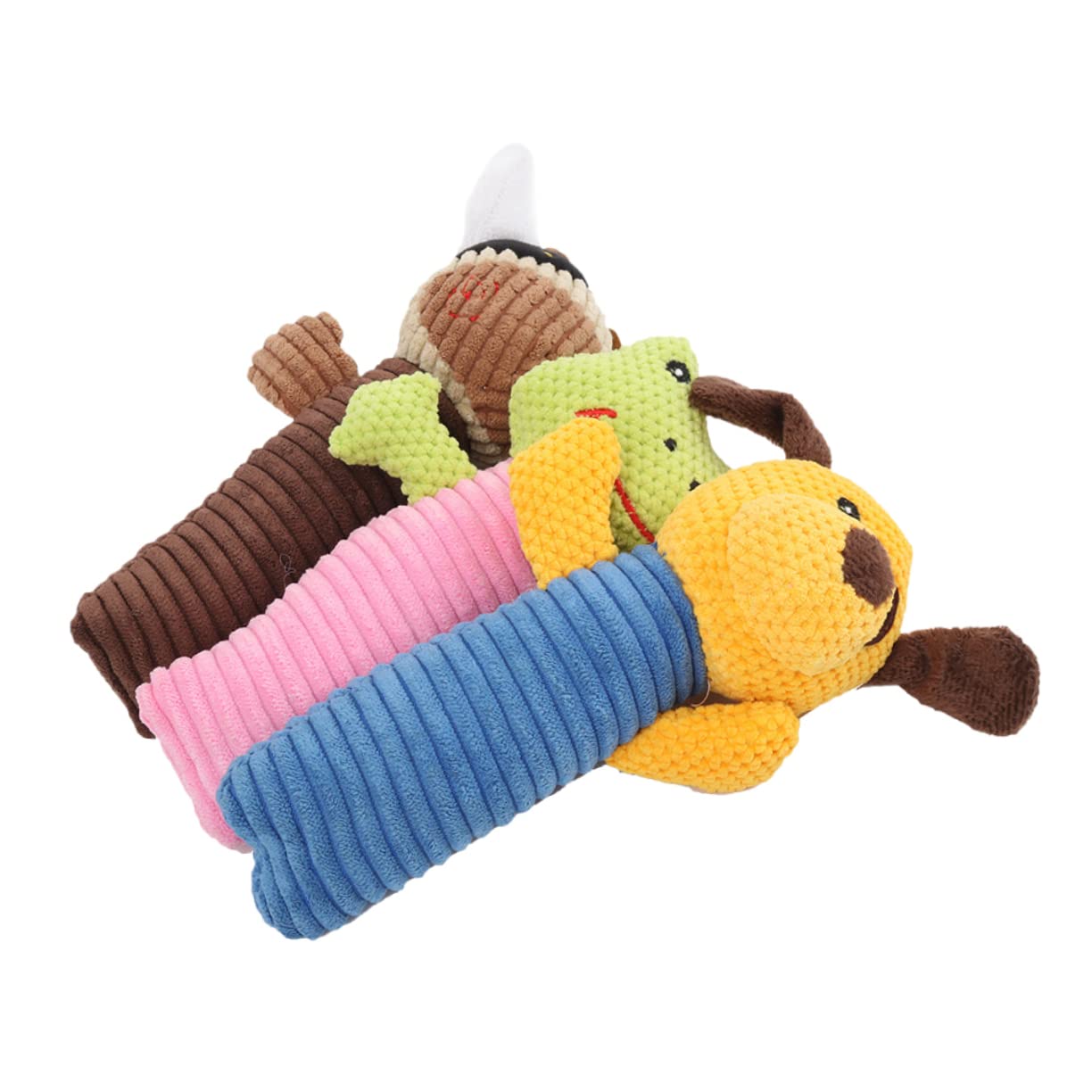 Angoily 9stücke Teiliges Quietschspielzeug Für Kleine Hunde Kauspielzeug Aus Plüsch Mit Bunten Tieren Hund Kalb Frosch Für Welpen Und Kleine Rassen Fördert Spiel Und Zahngesundheit