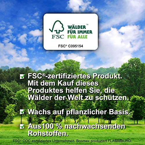 FLAMMBURO (5kg = ca. 400 Stück Anzündwolle für Kamin, Ofen und Grill – Ökologischer Holzanzünder, Kaminanzünder, Grillanzünder, Anzünder Holzwolle Varianten: (3kg) / (10kg) /... – Bild 4