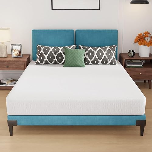 Miniatura 7 de Colchón tamaño Queen, colchón de espuma base de 6 pulgadas en una caja, firmeza media, alivio de presión y regulación de temperatura, certificado