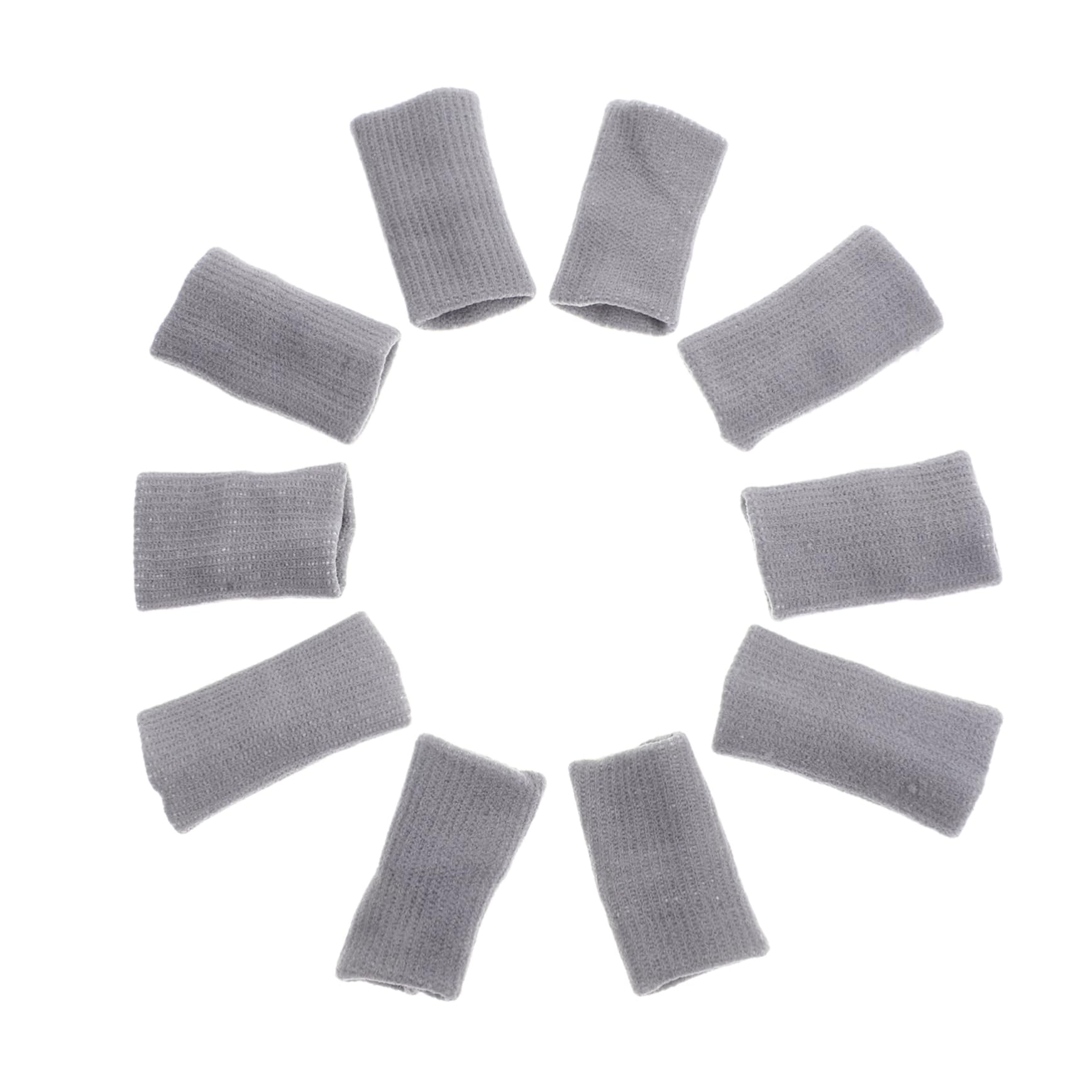 Milisten Sports Accessory Kit 10pcs Finger Sleeves Tape Finger Protectors for Basketball Badminton Baseball Stretchy Reusable Protective