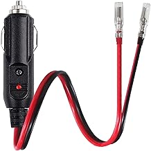 YFFSFDC 車のシガーライター 12V/24V 車用 シガーソケット延長ケーブル 電源プラグアダプタ 16AWG純銅線コア LED指示ライト付き 絶縁性よく＆耐熱&腐蝕耐えースが付いています 15Aの大電流をサポートしま