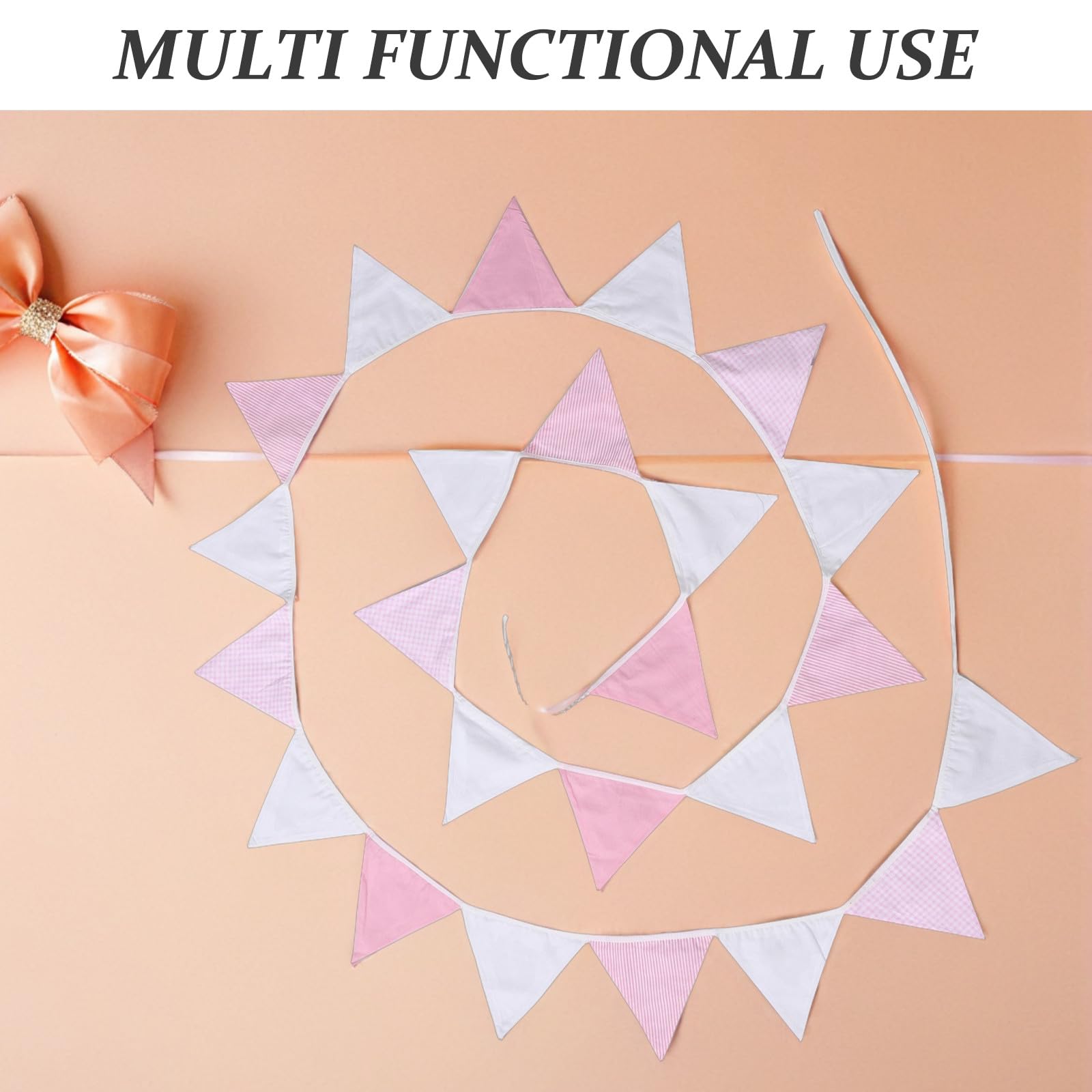 2 banderines triangulares de tela para decoración de bodas y fiestas, guirnaldas colgantes para cumpleaños y eventos temáticos.