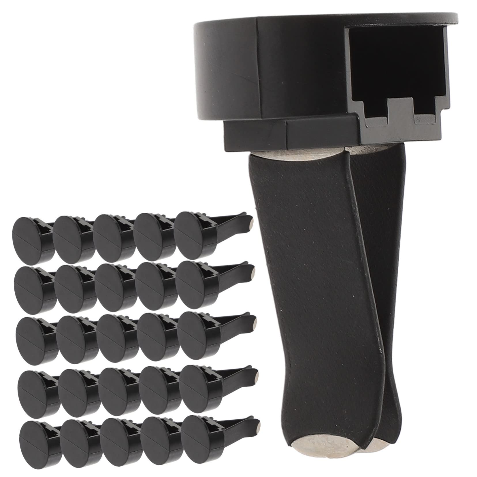 Kit Clip per Bocchetta di Ventilazione Auto Profumatore, Set 100 Pezzi, Metallo e Plastica, Decorazione Interna Fai da Te
