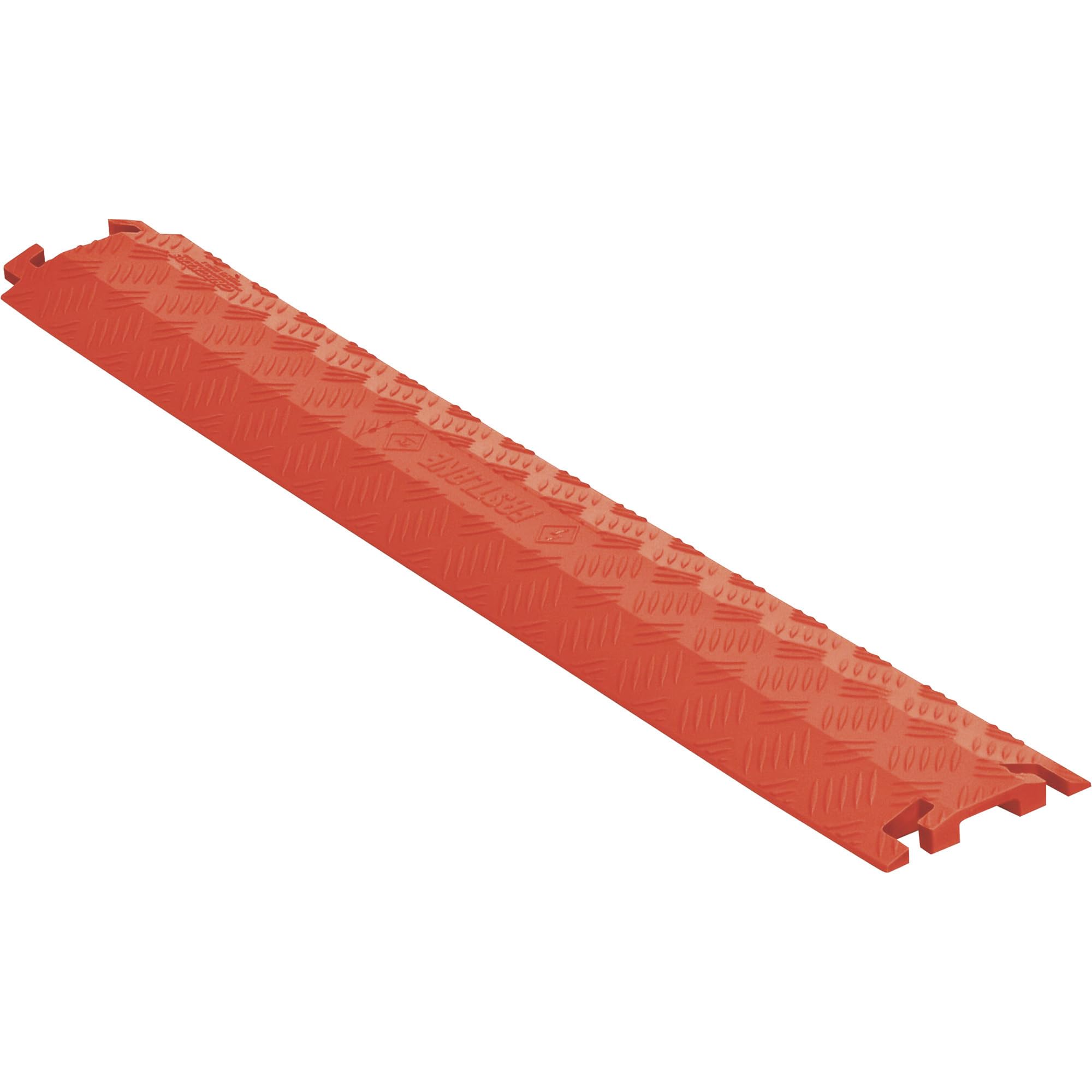 Fastlane FL1X1.5-O Polyurethane 1 Channel Drop Over Cable Protectors with L-Shaped Connectors, Orange, 36 Length, 5.25 Width, 0.75 Height