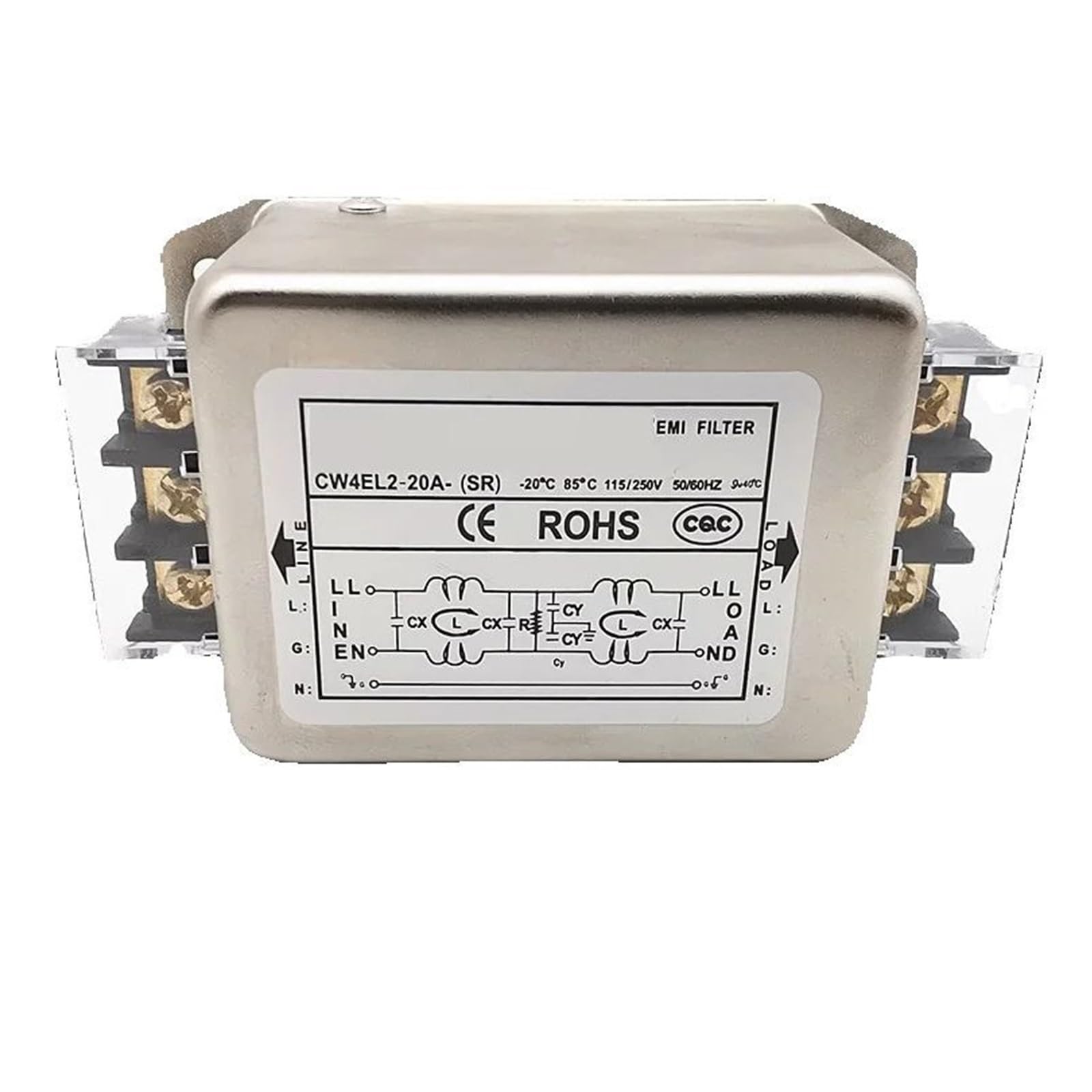 BRODEFUP CW4EL2-06A-SR/CW4EL2-10A-SR/CW4EL2-20A-SR/CW4EL2-30A-SR power filter 115/250V(CW4EL2-20A-SR)
