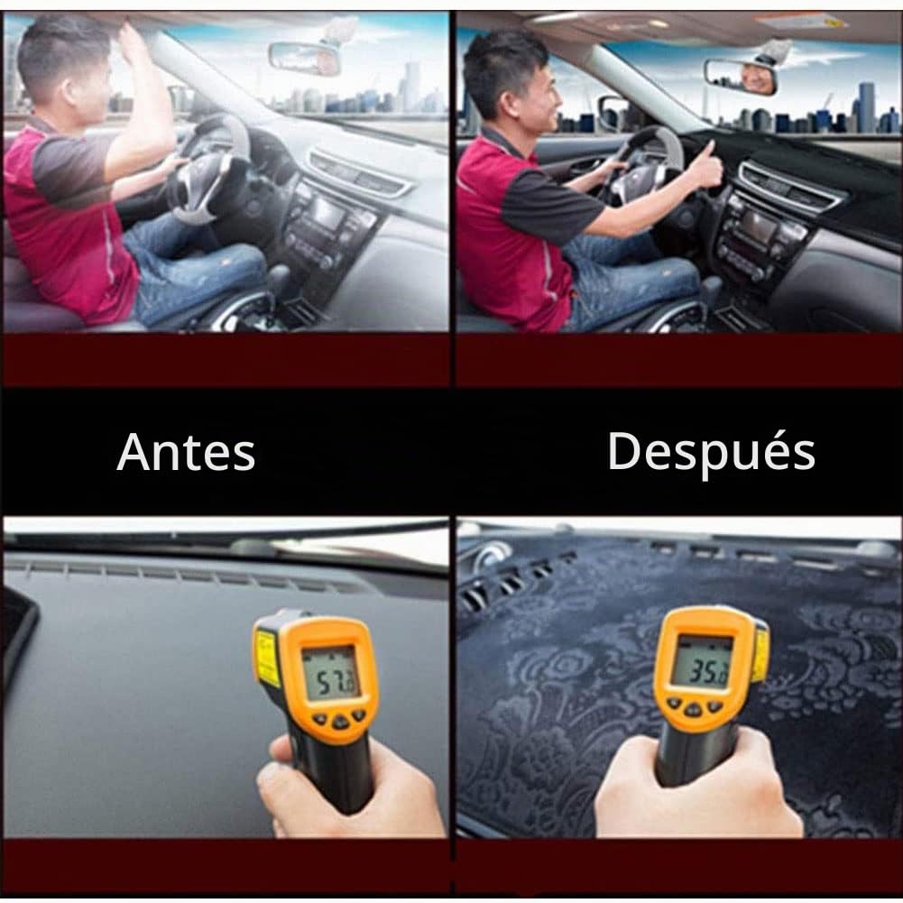 Cubierta de Salpicadero de Coche para Land Rover Discovery 3 4 Range Rover Sport, Alfombrillas Antideslizante para Salpicadero Parasol Protector Interiores Tablero Instrumentos Cubierta