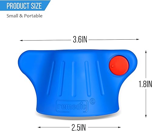 Miniatura 3 de Remedic Abridor de botellas medicinales con lupa y luz LED multiabrelatas para una mejor fuerza de agarre, abridor de tapa giratoria, ayuda a la