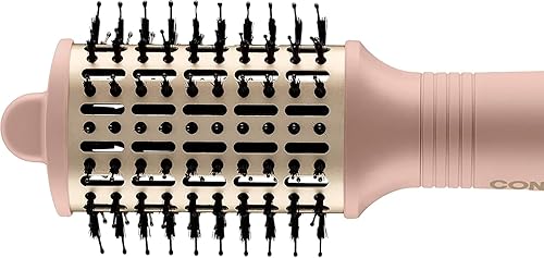 Miniatura 5 de Conair Cepillo de aire caliente de cerámica doble de 2 pulgadas, cepillo ovalado para peinado voluminoso, sin encrespamiento, suaviza, seca y añade