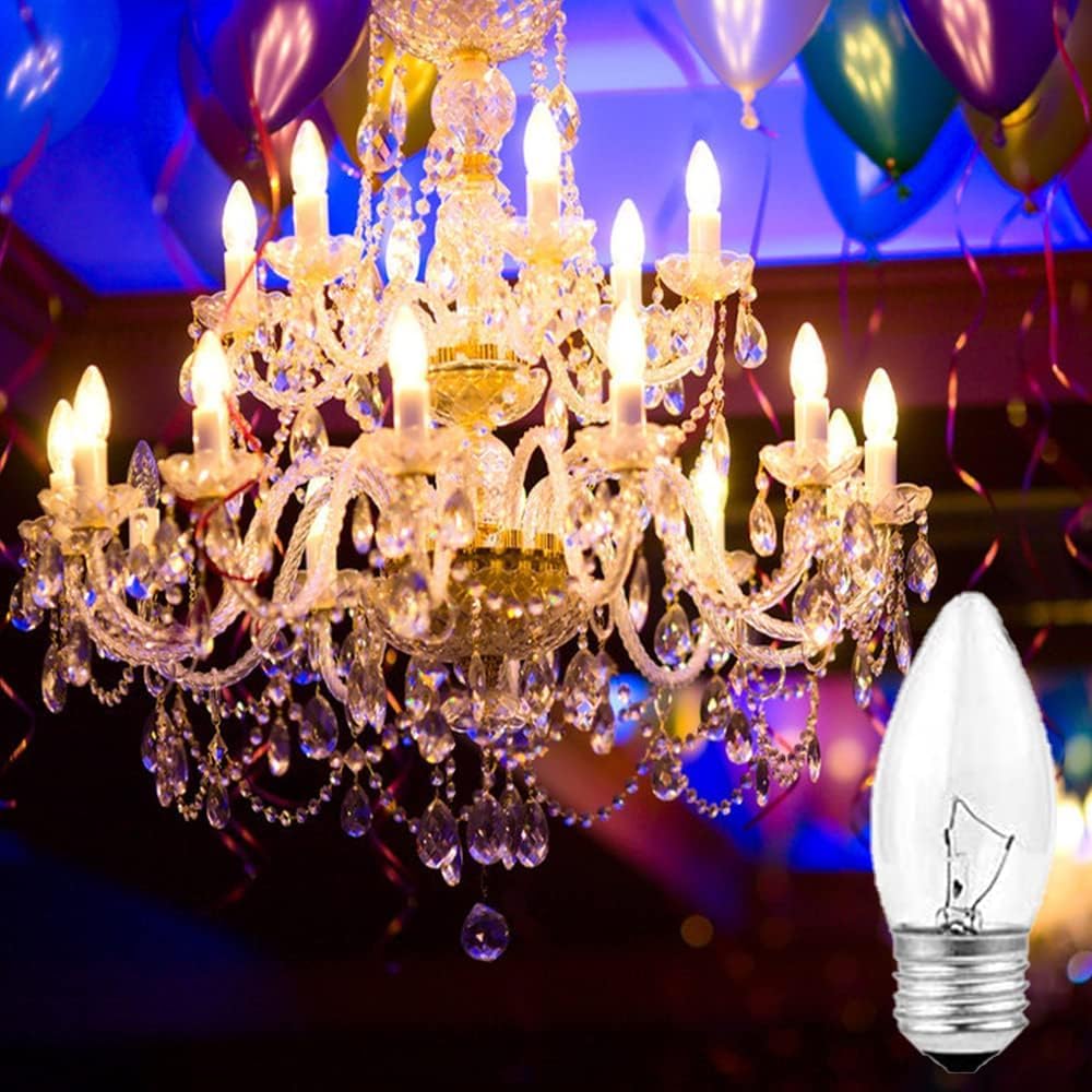 60W Incandescent Torpedo Tip Chandelier - 60W Equivalent Medium E26 Candelabra TipIncandescent Clear Dimmable Light Bulbs and Medium — view 6