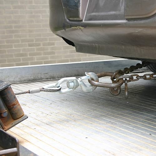 Miniatura 4 de VULCAN Cable de cabrestante con gancho giratorio - núcleo de acero - 38 pulgadas x 75 pies - 14,000 libras. Resistencia mínima a la rotura