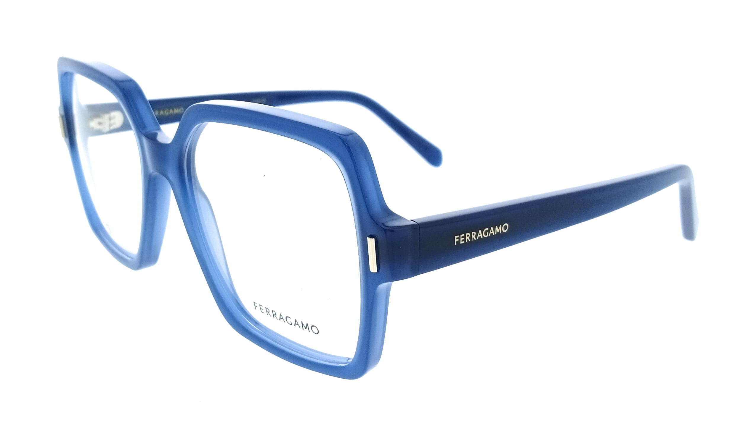 GAFAS FERRAGAMO SF3031 - C: OPALINE BLUE Eye Size: 56 Puente: 17 Salud y cuidado personal