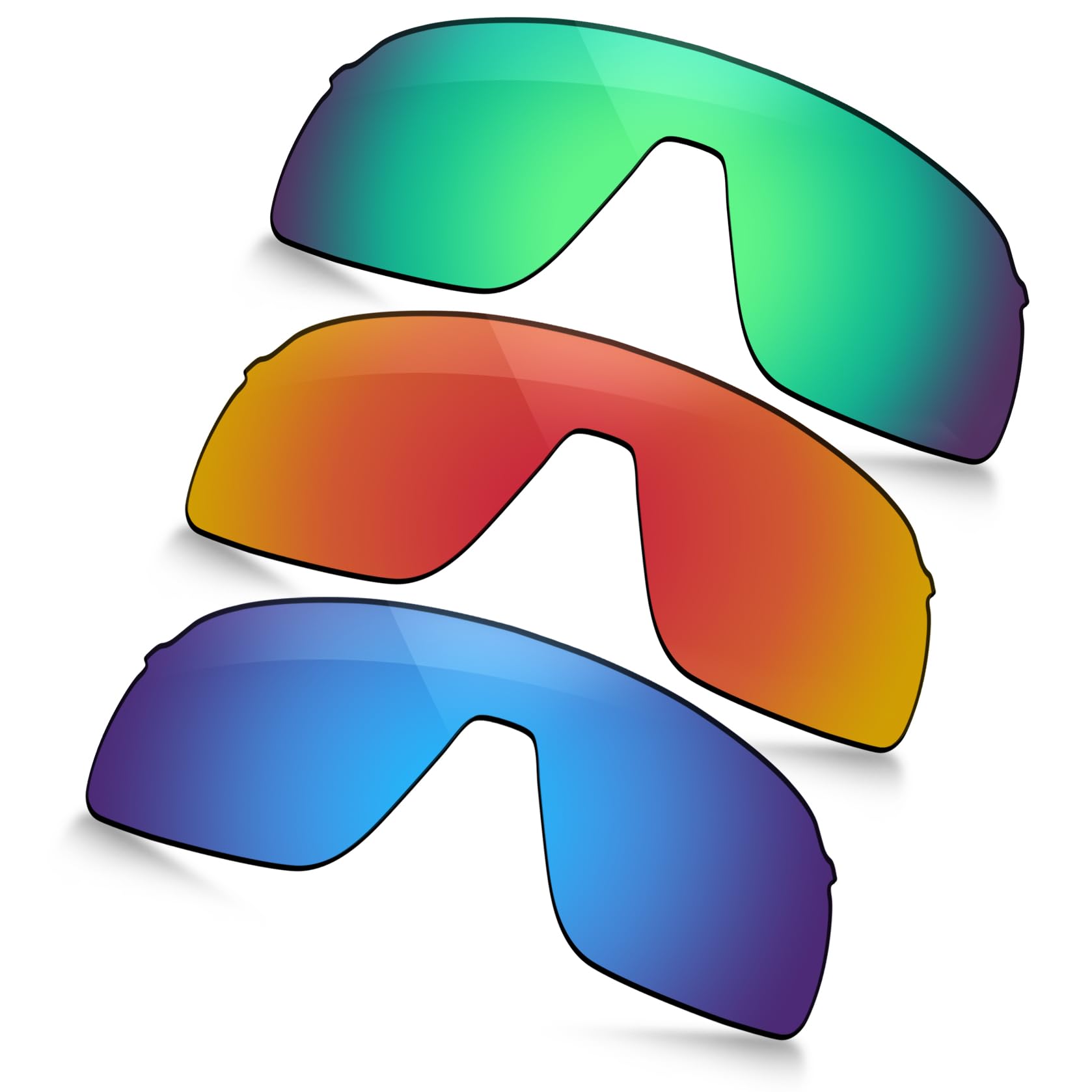 Verres polarisés Oakley Sutro Lite OO9463 contre reflets - Lot 3 rechanges - 5