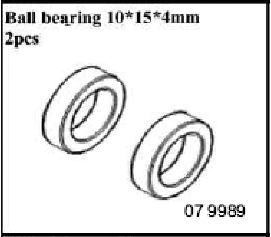 Jamara 79989 Ball Bearing, 10 x 15 x 4 mm, Multi Color