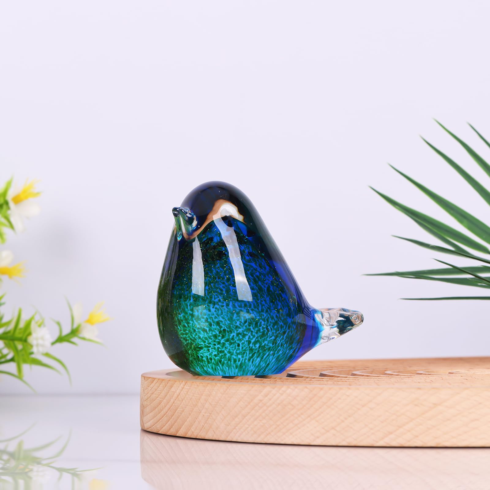 Amazon.co.jp: LCCCK ブルーバードガラス置物 - クリスタルバード