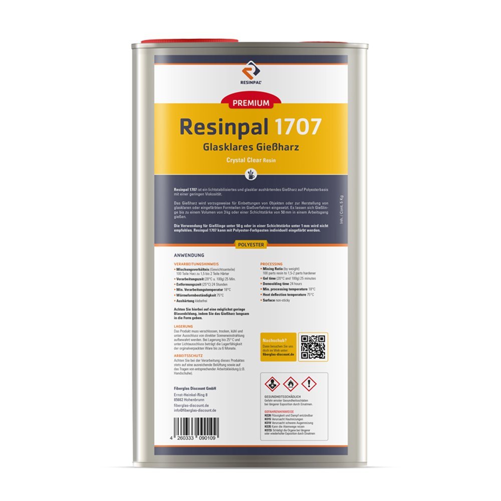 10 kg Gießharz Resinpal 1707 + 200 g Härter