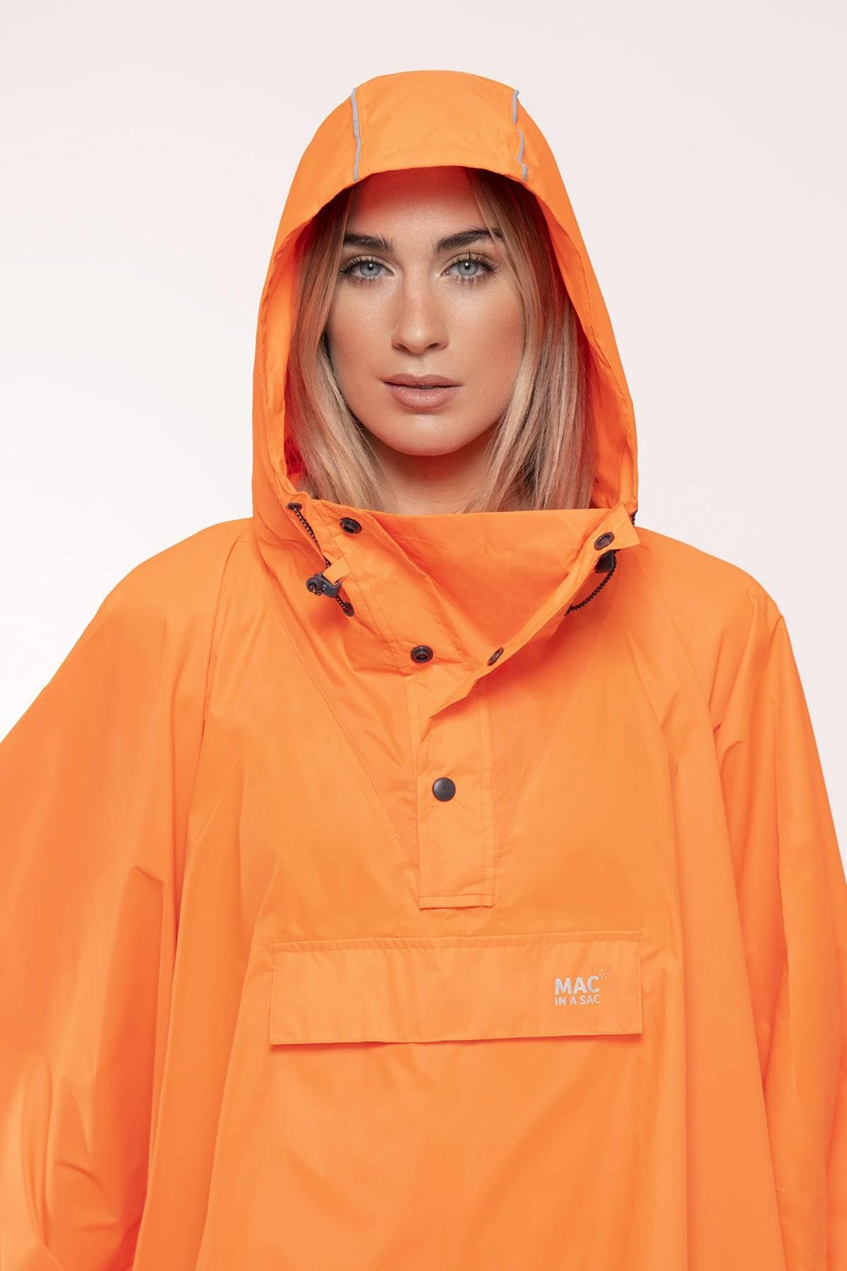Mac in a Sac Regenponcho – wasserdicht, leicht, Kapuze | Rollbarer, leichter Regenponcho für Damen und Herren