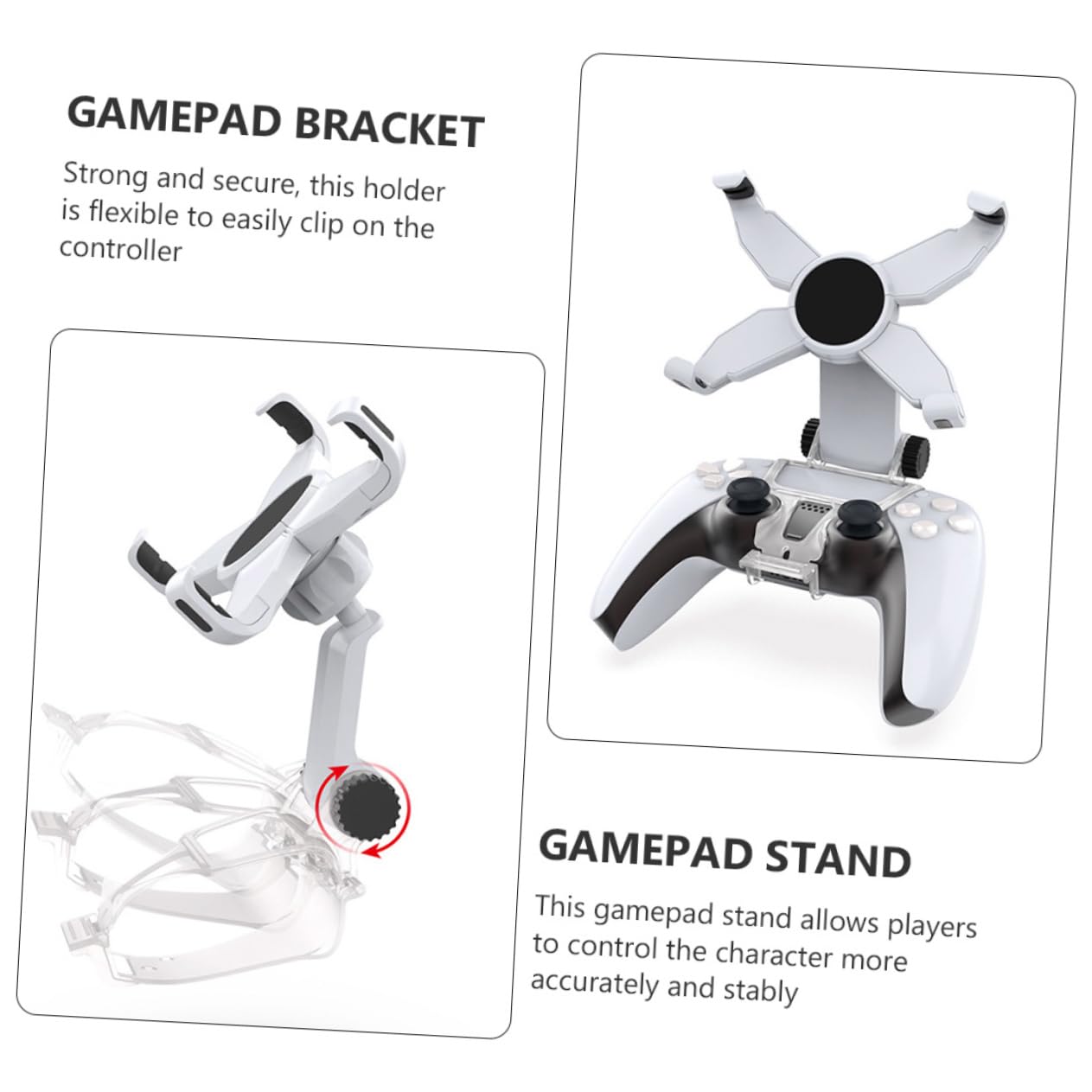 UKCOCO 3stücke Praktischer Verstellbarer Handyhalter Für Drahtlose Gamepads Flexibler Ständer Controller Kompatibel Mit Smartphones Verschiedenen Farben