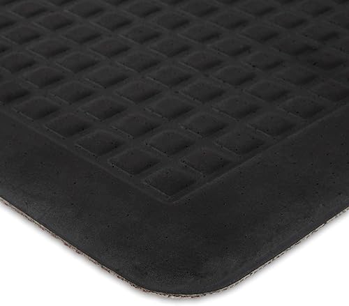 Miniatura 2 de Martha Stewart Miles Modern Diamond - Tapete de cocina antifatiga con infusión de aire, beige, 19.6 x 39 pulgadas